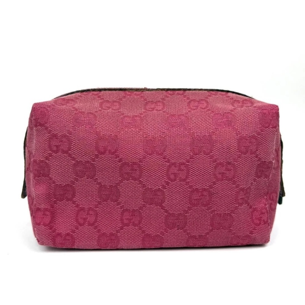 Gucci Pink Monogram Pouch - Picture 3 of 11